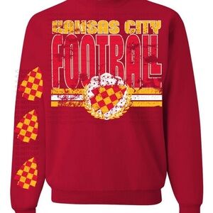 Kansas City Football Red or grey Sweatshirt